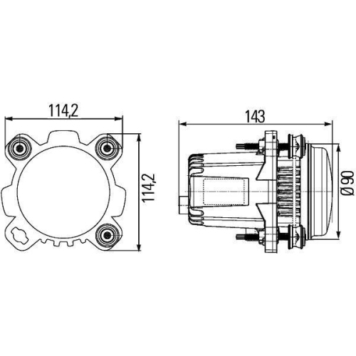 HELLA Scheinwerfereinsatz, Hauptscheinwerfer 1BL 012 488-121