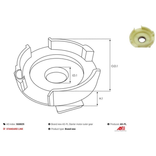 AS-PL Reparatursatz, Starter AS SG0029