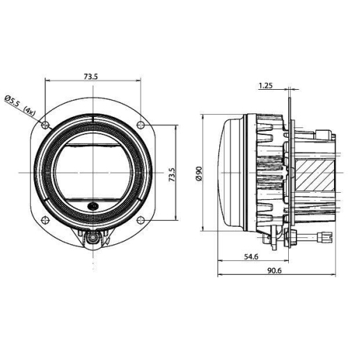 HELLA Fernscheinwerfer 1F0 011 988-021