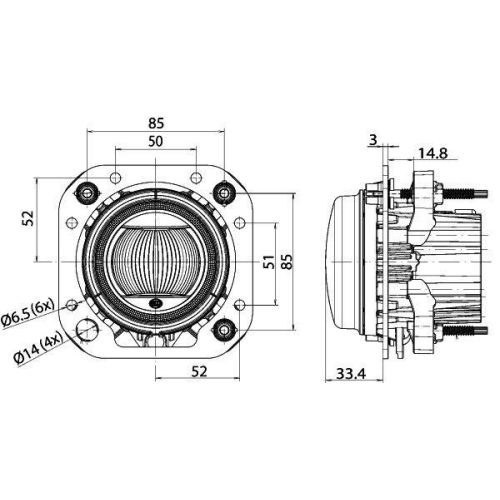 HELLA Fernscheinwerfer 1F0 011 988-171