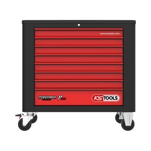 PERFORMANCEplus P20 SCHWARZ/ROT Werkstattwagen mit 8 Schubladen KS TOOLS 8732008