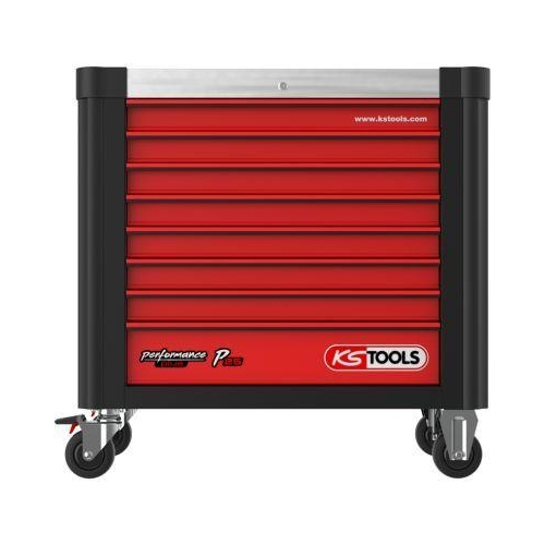 PERFORMANCEplus P25 SCHWARZ/ROT Werkstattwagen mit 8 Schubladen KS TOOLS 8733008