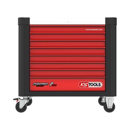 PERFORMANCEplus P30 SCHWARZ/ROT Werkstattwagen mit 8 Schubladen KS TOOLS 8734008