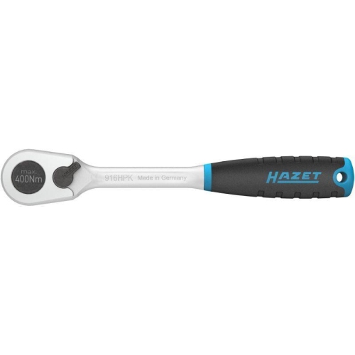 HAZET HiPer Feinzahn Umschaltknarre kurz 1/2 Zoll Vierkant 916HPK