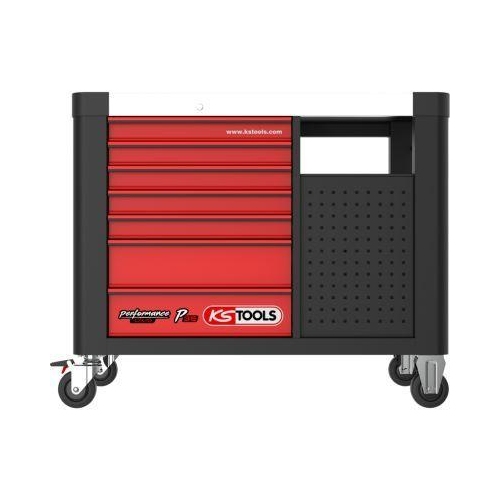 PERFORMANCEplus P35 SCHWARZ/ROT Werkstattwagen mit 12 Schubladen 873.5008