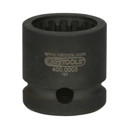 1/2 Zoll Spezial Stecknuss mit Sonderprofil, phosphatiert, 30 mm KS TOOLS