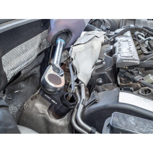 HAZET Abgassonden Einsatz 1/2 Zoll Doppel-4k. hohl Au&szlig;en 6k. SW 19 mm 4680-9