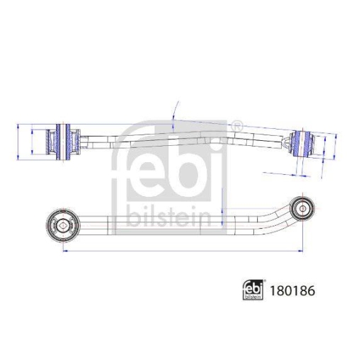 FEBI BILSTEIN Lenker, Radaufh&auml;ngung 180186