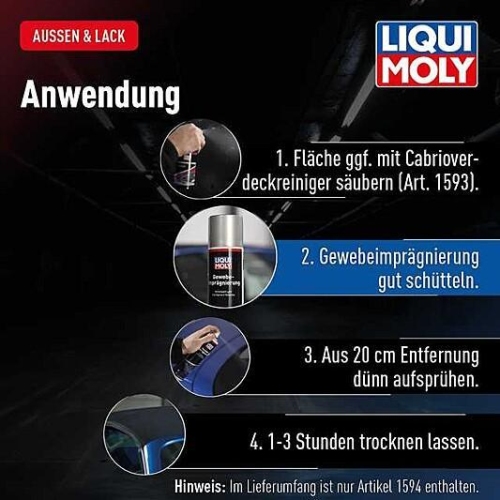 GEWEBEIMPRÄGNIERUNG IMPRÄGNIERSPRAY IMPRÄGNIERUNG 400ml LIQUI MOLY 1594