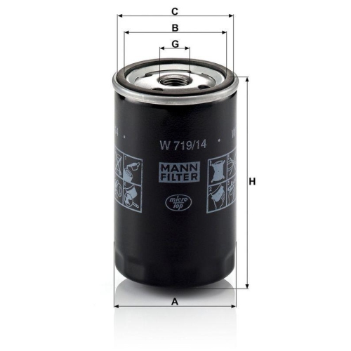 MANN-FILTER &Ouml;lfilter W 719/14
