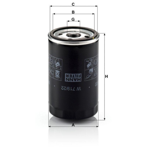 MANN-FILTER &Ouml;lfilter W 719/22