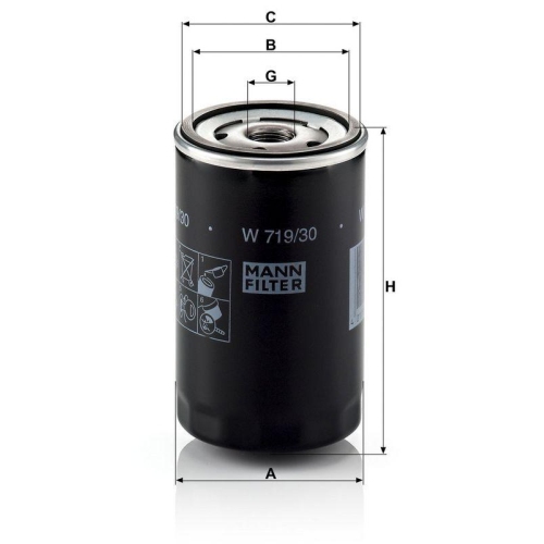 MANN-FILTER &Ouml;lfilter W 719/30