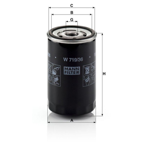 MANN-FILTER &Ouml;lfilter W 719/36