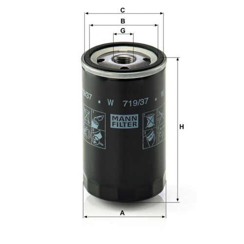 MANN-FILTER &Ouml;lfilter W 719/37