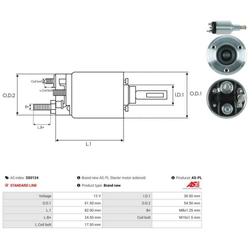 AS-PL Magnetschalter, Starter AS SS0124