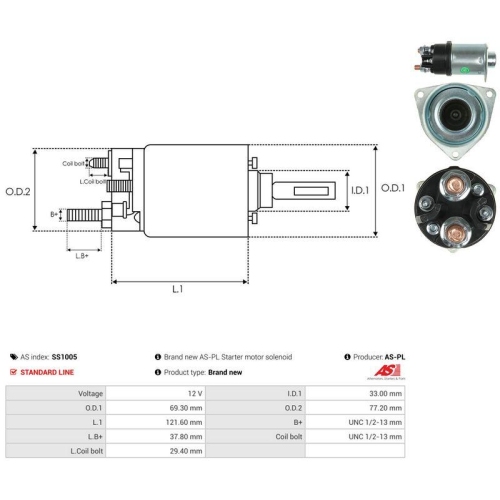 AS-PL Magnetschalter, Starter AS SS1005
