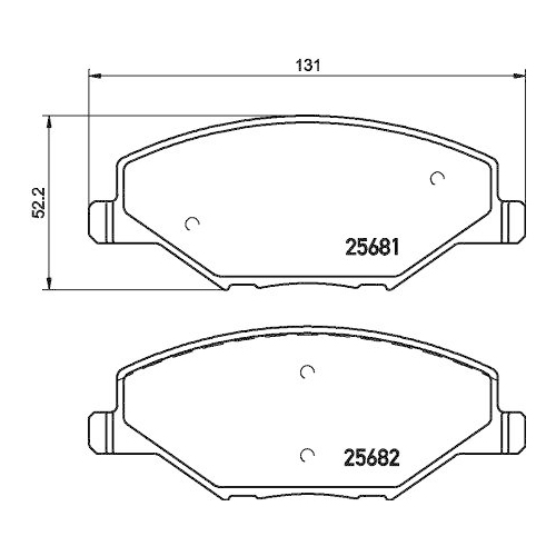 HELLA Bremsbelagsatz, Scheibenbremse