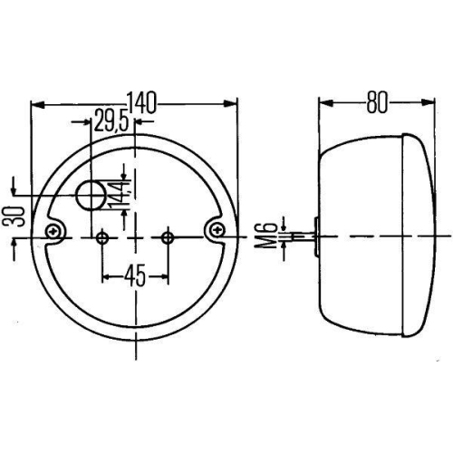 HELLA Heckleuchte 2SD 001 685-627