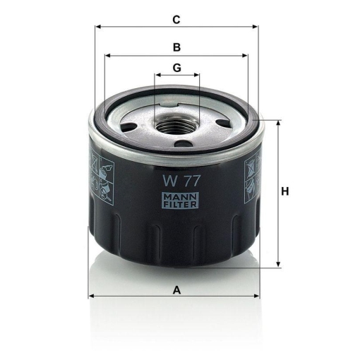 MANN-FILTER &Ouml;lfilter W 77