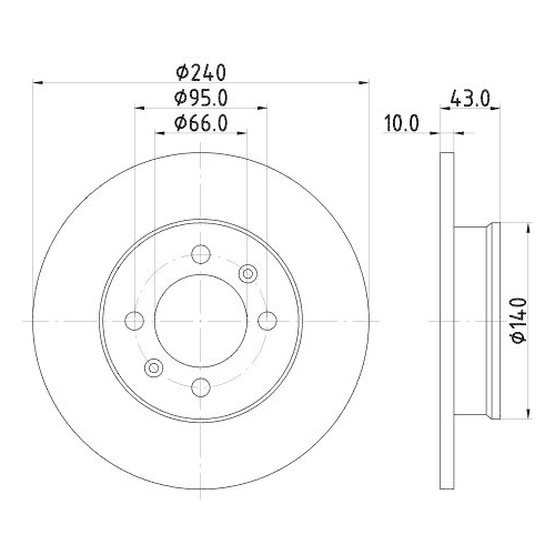 HELLA Bremsscheibe 8DD 355 113-361