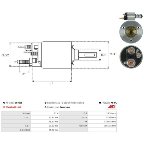 AS-PL Magnetschalter, Starter AS SS3028