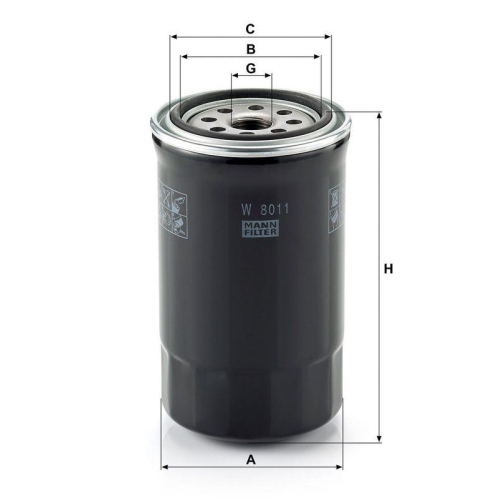 MANN-FILTER &Ouml;lfilter W 8011