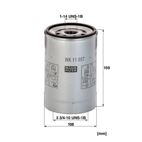 MANN-FILTER Kraftstofffilter WK 11 057 z