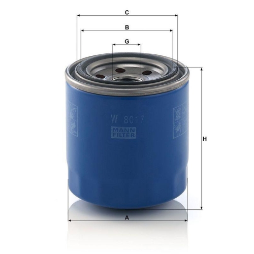 MANN-FILTER &Ouml;lfilter W 8017