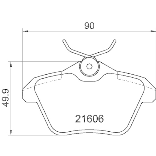 HELLA Bremsbelagsatz, Scheibenbremse
