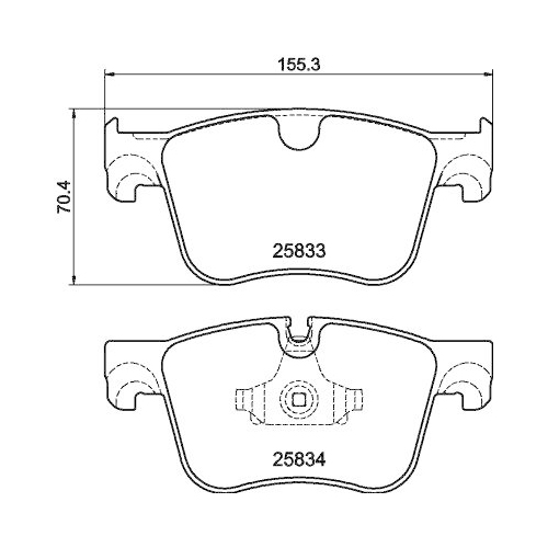 HELLA Bremsbelagsatz, Scheibenbremse