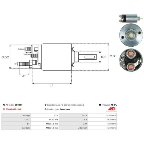 AS-PL Magnetschalter, Starter AS SS9014