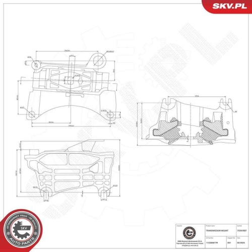 ESEN SKV Lagerung, Automatikgetriebe 75SKV807