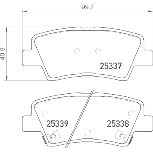 BREMBO Bremsbelagsatz, Scheibenbremse XTRA LINE P 30 094X