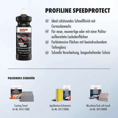 SONAX PROFILINE SpeedProtect Lack Politur, 1 Liter 02884050