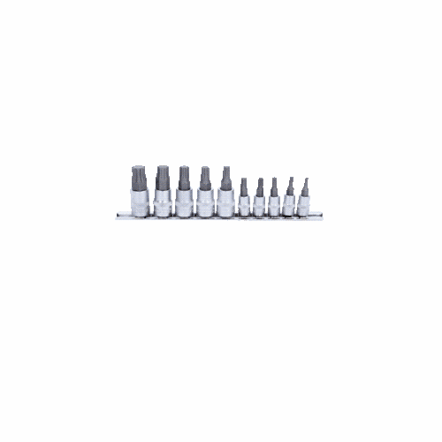 1/4 Zoll+3/8 Zoll Bit-Stecknuss-Satz TorxPlus, 10-tlg, IP10-IP60 KS TOOLS