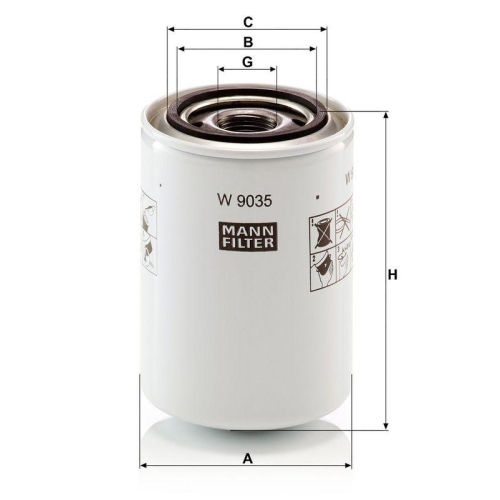 MANN-FILTER &Ouml;lfilter W 9035