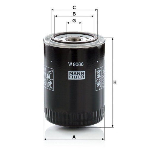 MANN-FILTER &Ouml;lfilter W 9066