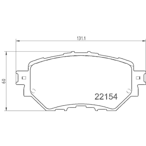HELLA Bremsbelagsatz, Scheibenbremse 8DB 355 032-091