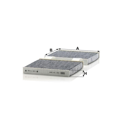 MANN-FILTER Filter, Innenraumluft CUK 19 004