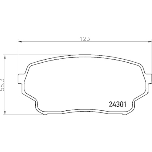 HELLA Bremsbelagsatz, Scheibenbremse 8DB 355 006-941