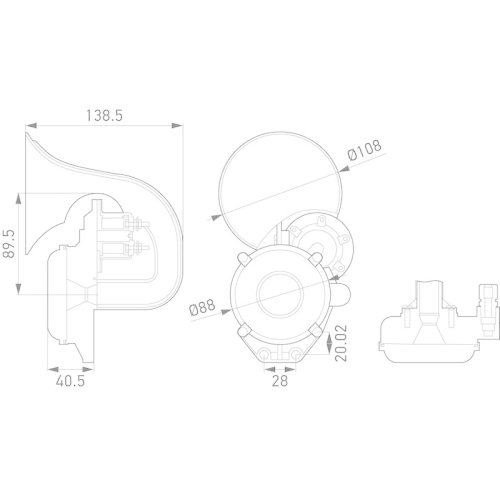 HELLA Fanfare 3PA 013 410-011