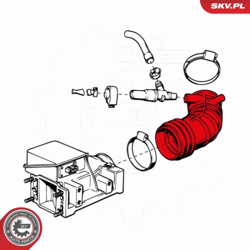 ESEN SKV Ansaugschlauch, Luftfilter 24SKV432