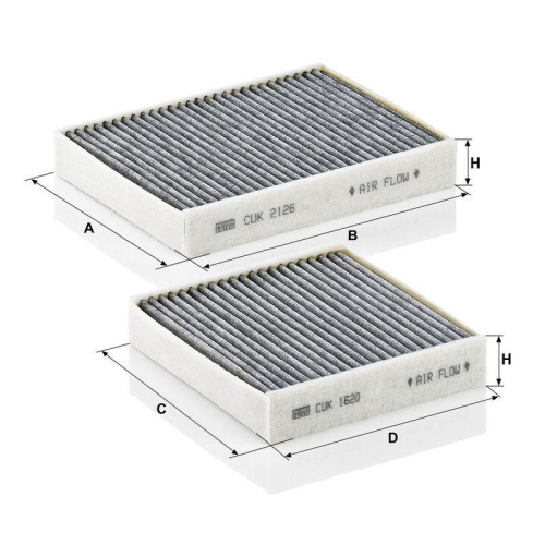 MANN-FILTER Filter, Innenraumluft CUK 21 000-2
