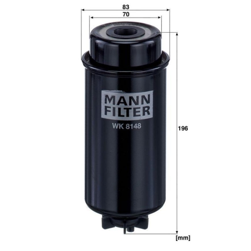 MANN-FILTER Kraftstofffilter WK 8148