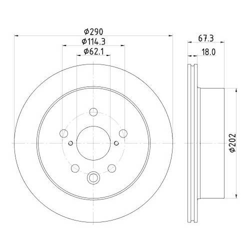 HELLA Bremsscheibe 8DD 355 134-531