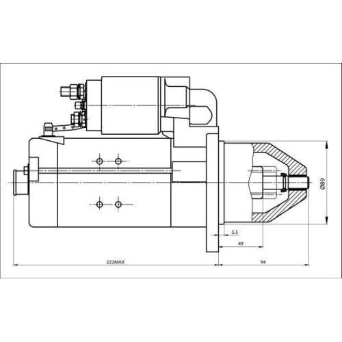 BOM-Prestolite Starter 861036
