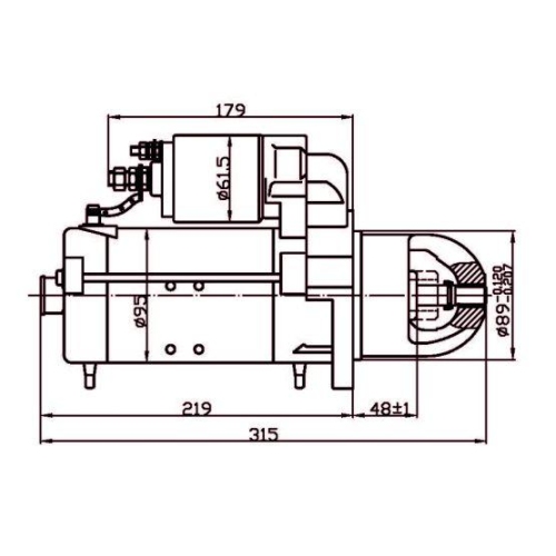 BOM-Prestolite Starter 861314