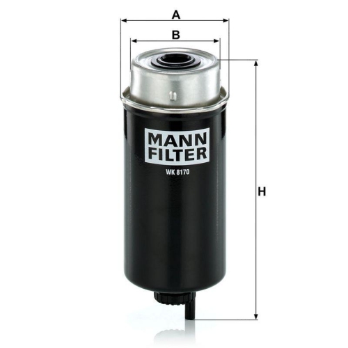 MANN-FILTER Kraftstofffilter WK 8170