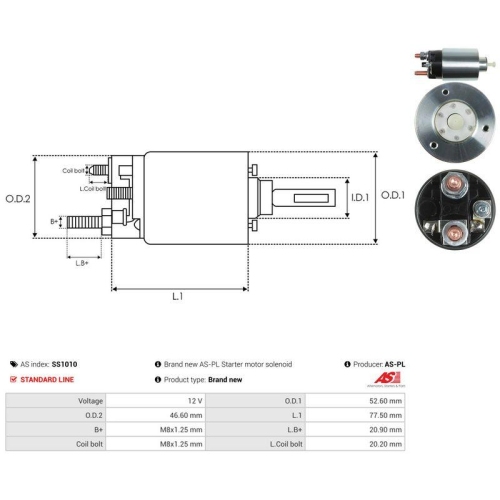 AS-PL Magnetschalter, Starter AS SS1010