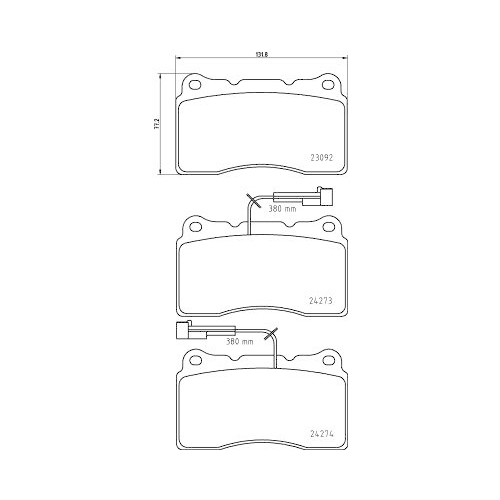 HELLA Bremsbelagsatz, Scheibenbremse 8DB 355 012-291
